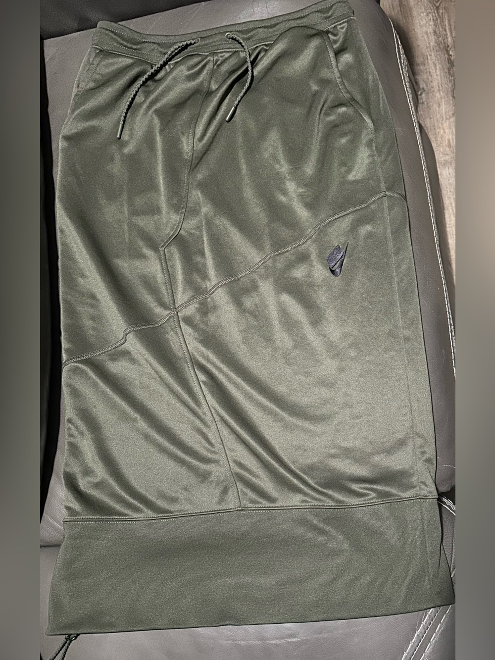Nike Olive-Style Drawstring Midi Skirt
